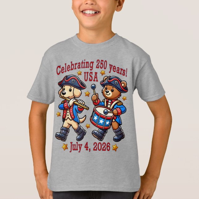 USA 250-årsjubileum Souvenir - Patriotic T Shirt (Framsida)