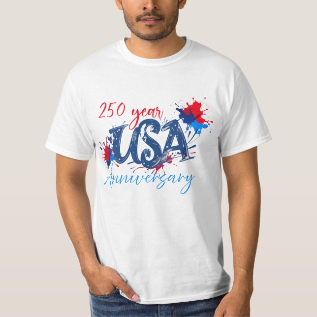 USA 250-årsjubileum T Shirt (Framsida)