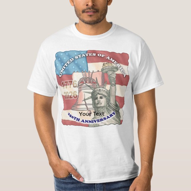 USA 250-årsjubileum T Shirt (Framsida)