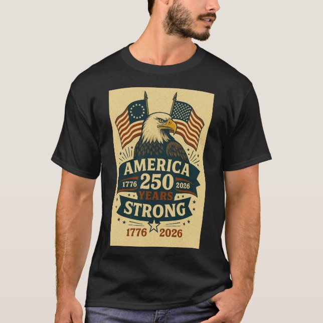 USA 250-årsjubileum T Shirt (Framsida)