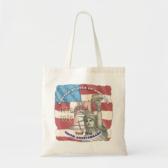 USA 250-årsjubileum Tygkasse (Framsidan)