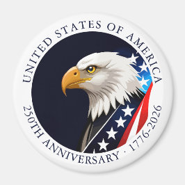 USA 250-årsjubileum Vitörn Patriotisk Magnet