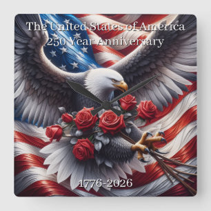 USA 250-årsjubileumsm纪念币 Fyrkantig Klocka