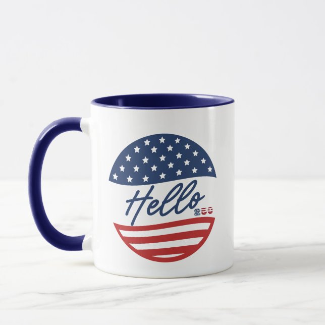 USA 250-årsjubileumsmugg - Amerikansk flagga Mugg (Vänster)