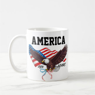 USA 250-årsjubileumsörn PNG | Patriotisk örn Kaffemugg