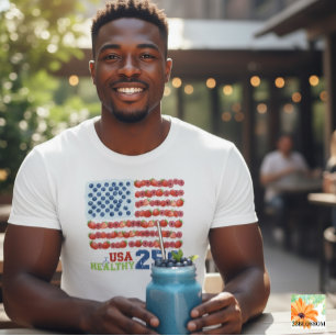 USA 250 Bärflagga Hälsopatriot T‑Shirt T Shirt