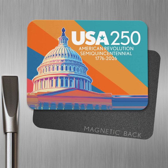 USA 250 Birthday Capital - America Firande Magnet (USA 250 Magnet - Celebrate America)