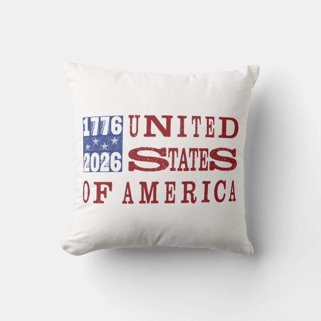 USA 250 boktrycksstil Kudde (Framsida)