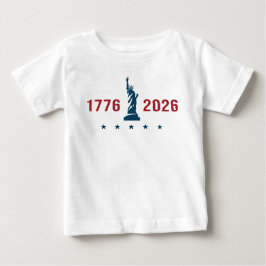 USA 250:e | 1776 2026 Minimalistisk Patriotisk T Shirt