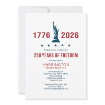 USA 250 Familjeåterträff | 1776 2026 Patriotisk