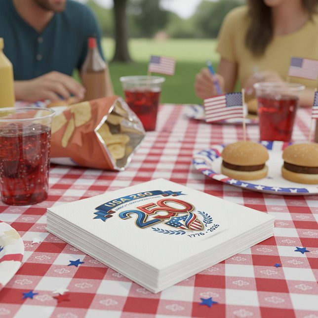 USA 250 firande Pappersservett (Skapare uppladdad)