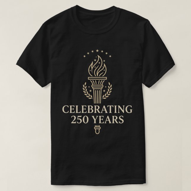 USA 250 firar år Patriotisk 4:e juli T Shirt (Design framsida)