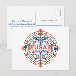 USA 250 HELG VYKORT