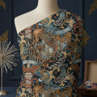 USA 250 Liberty Art Nouveau Mönster ID1302 Tyg