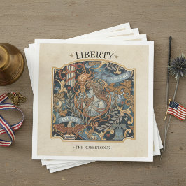 USA 250 Liberty Art Nouveau Mönster Ram ID1302 Pappersservett