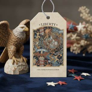 USA 250 Liberty Art Nouveau Mönster Ram ID1302 Presentetikett