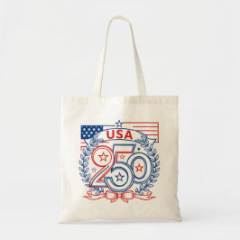 USA 250 Patriotic Anniversary Emblem Design Tygkasse