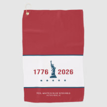 USA 250 Patriotisk 1776 2026 Frihet Anpassad Röd