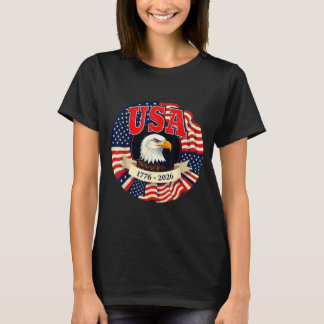 USA 250 Patriotisk Jubileumsfirande T Shirt