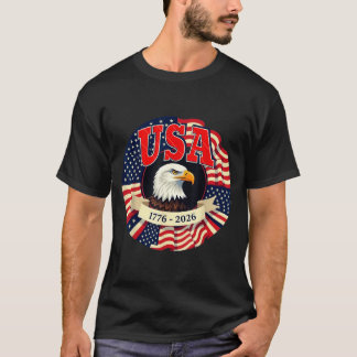 USA 250 Patriotisk Jubileumsfirande T Shirt