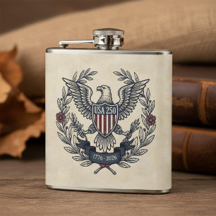 USA 250 Patriotiska Örnarvet Motiv Crm ID1299 Fickplunta
