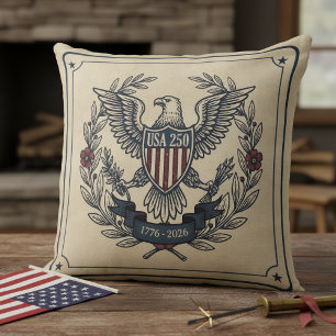USA 250 Patriotiska Örnarvet Motiv Crm ID1299 Kudde