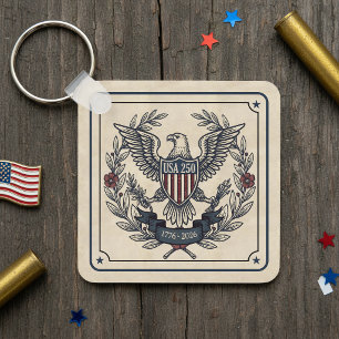 USA 250 Patriotiska Örnarvet Motiv Crm ID1299 Nyckelring