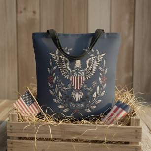 USA 250 Patriotiska Örnarvetmotiv Marin ID1299 Tygkasse