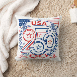 USA 250 Patriotiskt Jubileumssymbol Design Kudde