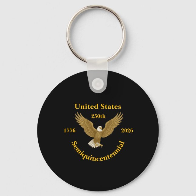 USA 250 Semiquincentennial Plastic Keychain Nyckelring (Framsida)