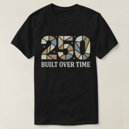 USA 250 Uppbyggt med tiden Vintage Patriotisk Retr T Shirt