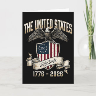 USA 250 Vi Folket 1776-2026 Årsdag Kort