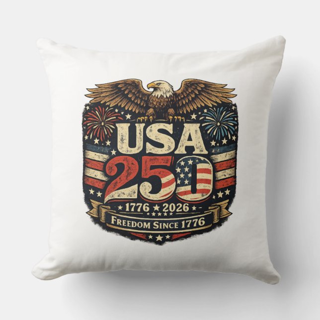 USA 250 Vitklöver Frihet 1776-2026 Kudd Kudde (Framsida)