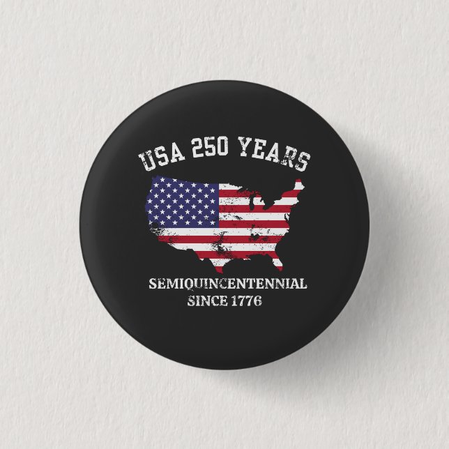 USA 250 Years Button Knapp (Framsida)