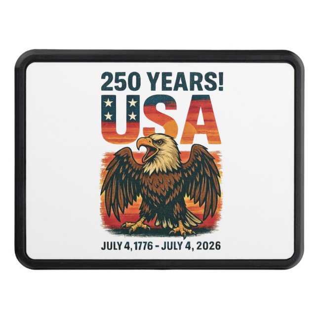USA 250 Years – Patriotic Bald Eagle July 4th 2026 Dragkroksskydd (Framsidan)