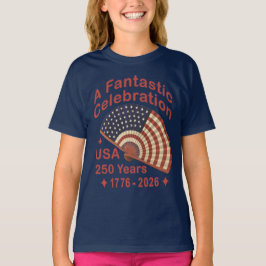 USA 250 Years Patriotic Fan Design – 1776-2026  T Shirt