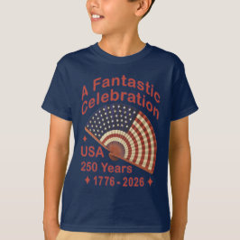 USA 250 Years Patriotic Fan Design – 1776-2026  T Shirt
