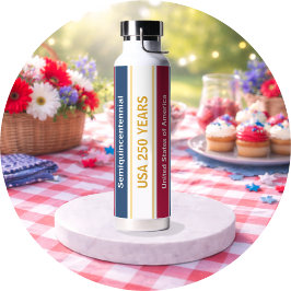 USA 250 Years Semiquincentennial Patriotic Stripes