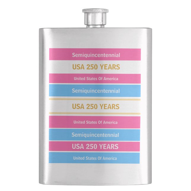 USA 250 Years Semiquincentennial Patriotic Stripes Fickplunta (Framsidan)