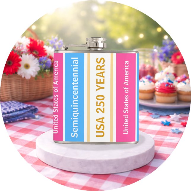 USA 250 Years Semiquincentennial Patriotic Stripes Fickplunta (Skapare uppladdad)