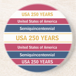 USA 250 Years Semiquincentennial Patriotic Stripes Underlägg