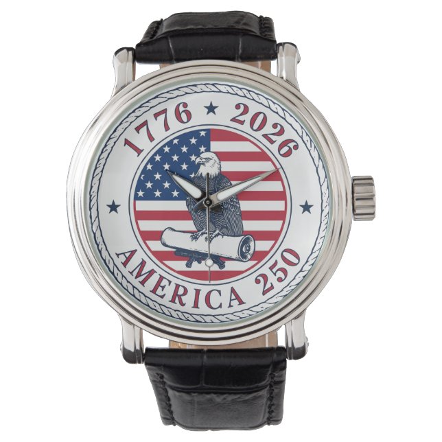 USA 250th Anniversary 1776-2026 Armbandsur (Framsida)