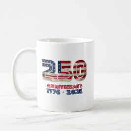 USA 250th Anniversary American Patriotic Gift Kaffemugg