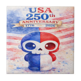 USA 250th Anniversary Ceramic Tile Kakelplatta