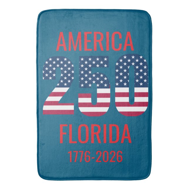 USA 250th Anniversary Florida  Badrumsmatta (Framsidan (Vertikal))