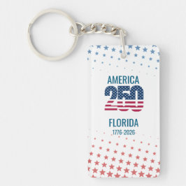 USA 250th Anniversary Florida Nyckelring
