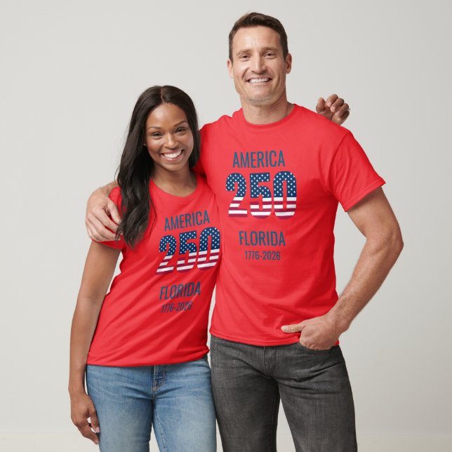 USA 250th Anniversary Florida Stars ,personalized  T Shirt (Unisex)