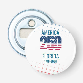 USA 250th Anniversary Florida Stars Stripes Beach  Flasköppnare