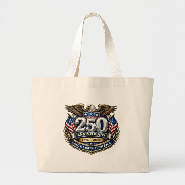 USA 250th Anniversary Jumbo Tote Bag Tygkasse (Framsidan)