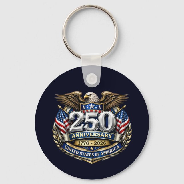 USA 250th Anniversary Keychain Nyckelring (Framsida)